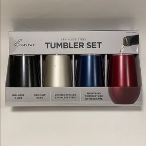 COPY - Stainless steel 4 pc tumbler set with lids